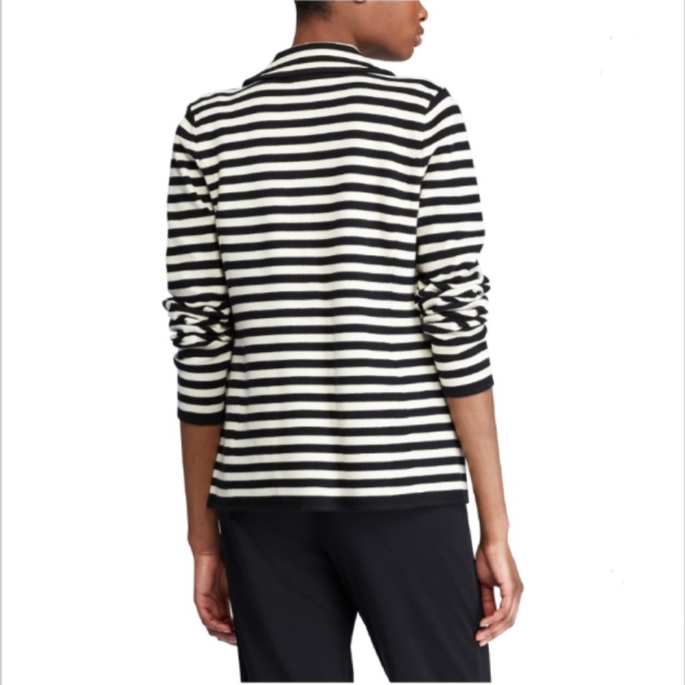 Lauren Ralph Lauren Striped Knit Blazer L - Picture 4 of 8